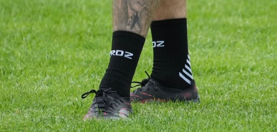 TRDZ socks on pitch